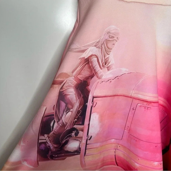 WeLoveFine by Goldie Star Wars Rebel Scuba Sleeveless Hooded Dress Size Small - Picture 7 of 12